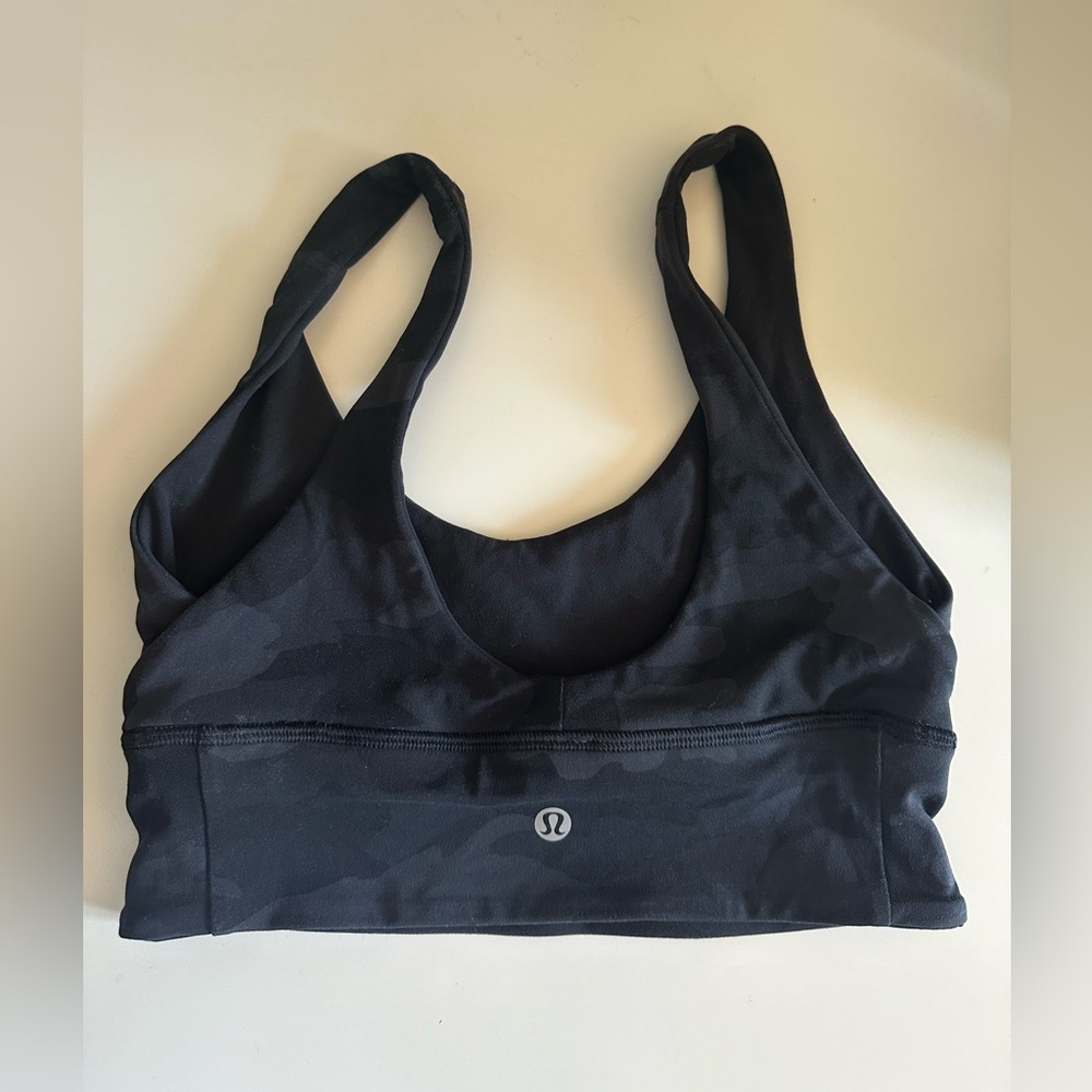LULULEMON size 4 black reversible sport bras !